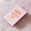 Pink Mother's Day Gift Box With Gold Foil