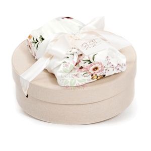 Fancy White Cardboard Round Gift Cylinder Packaging Box