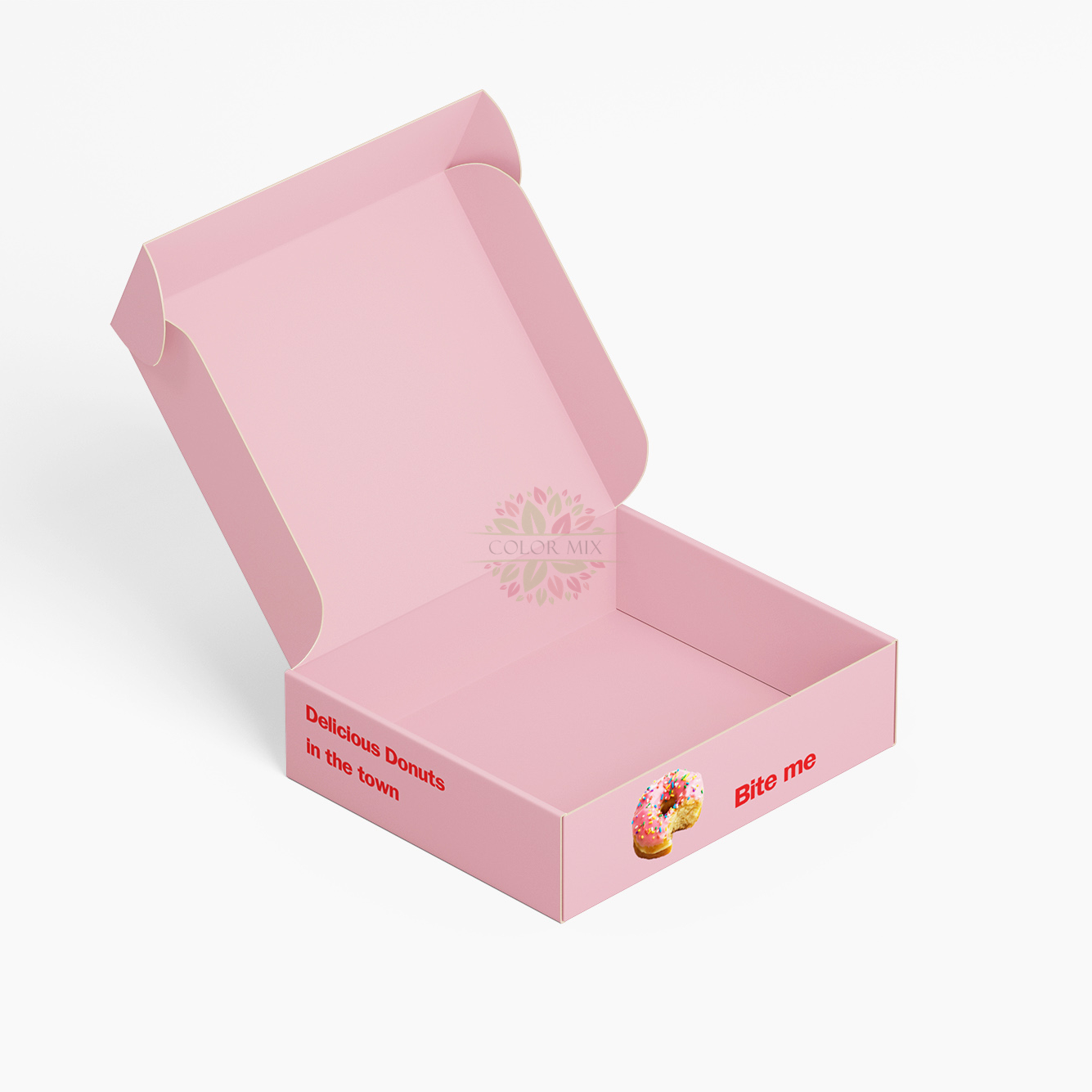 Pink Paper Box For Food Packaging Gift Box