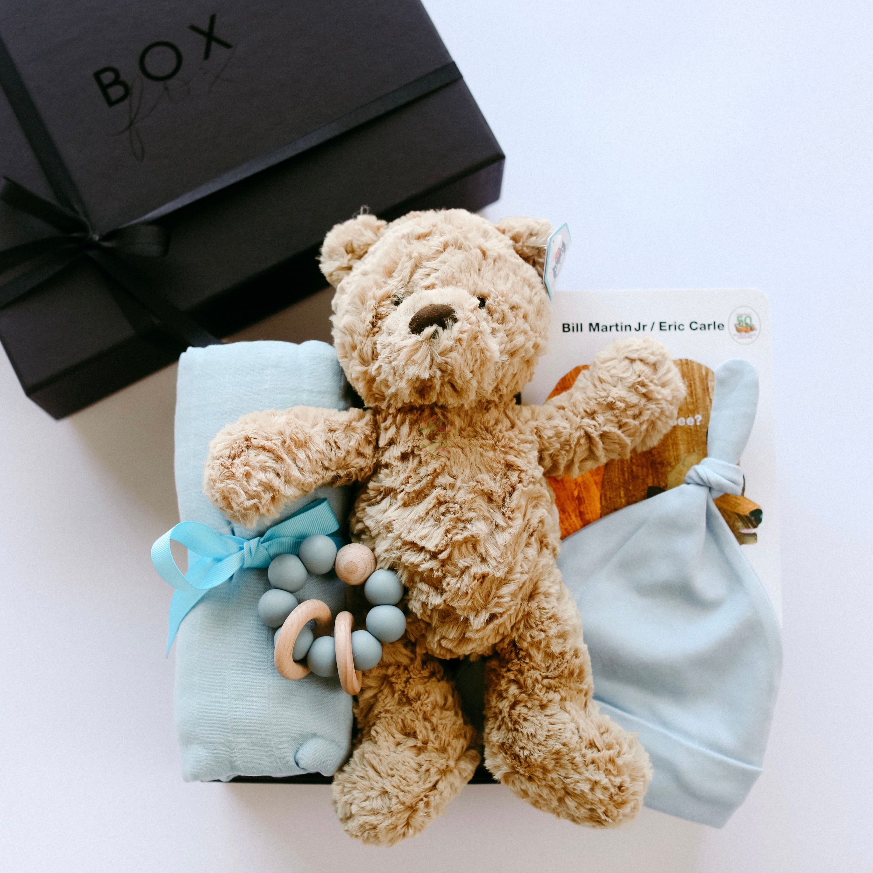 Luxury Wrapping Newborn Gift Box with Ribbon Custom