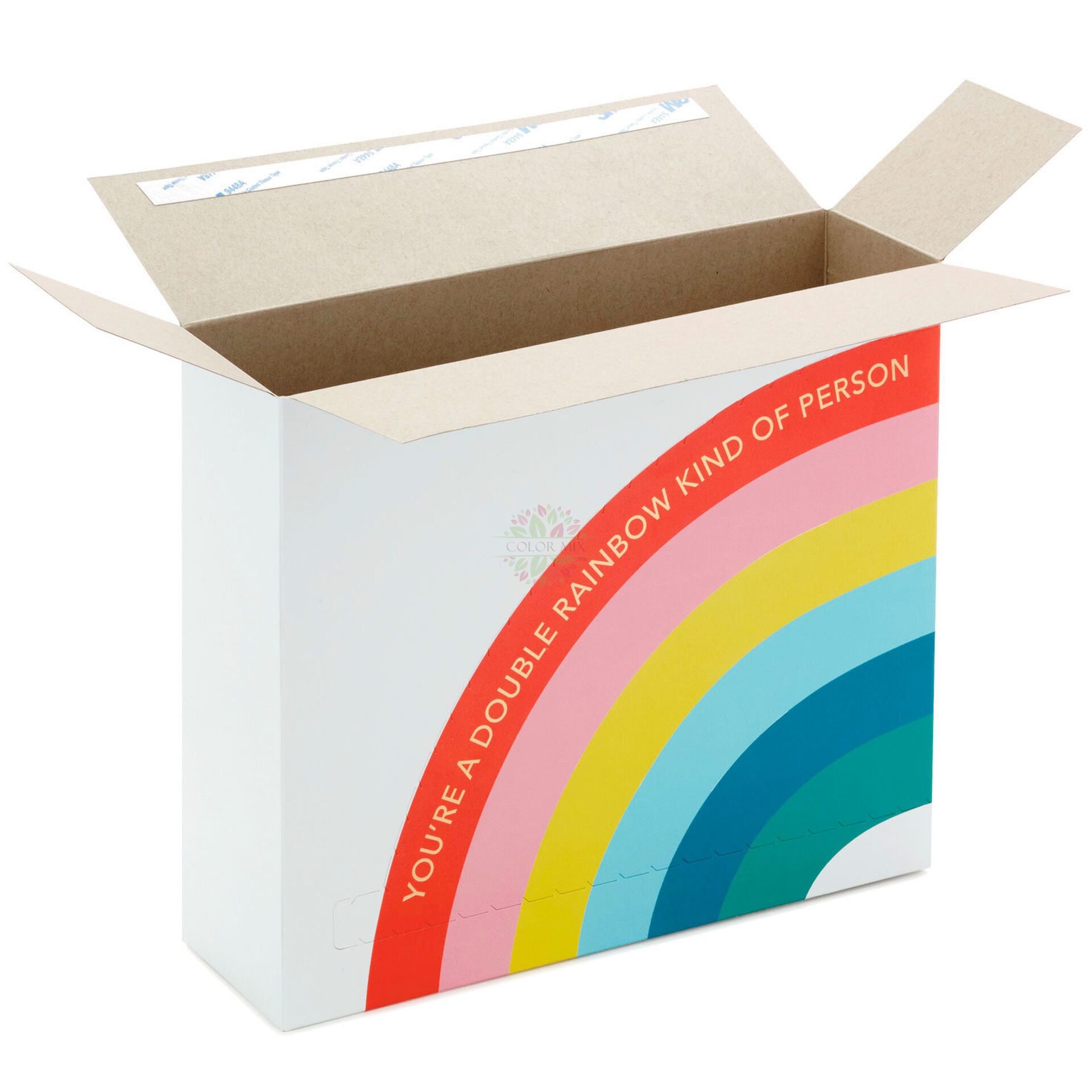 Color Rainbow Gift Packaging Box For Kid Party