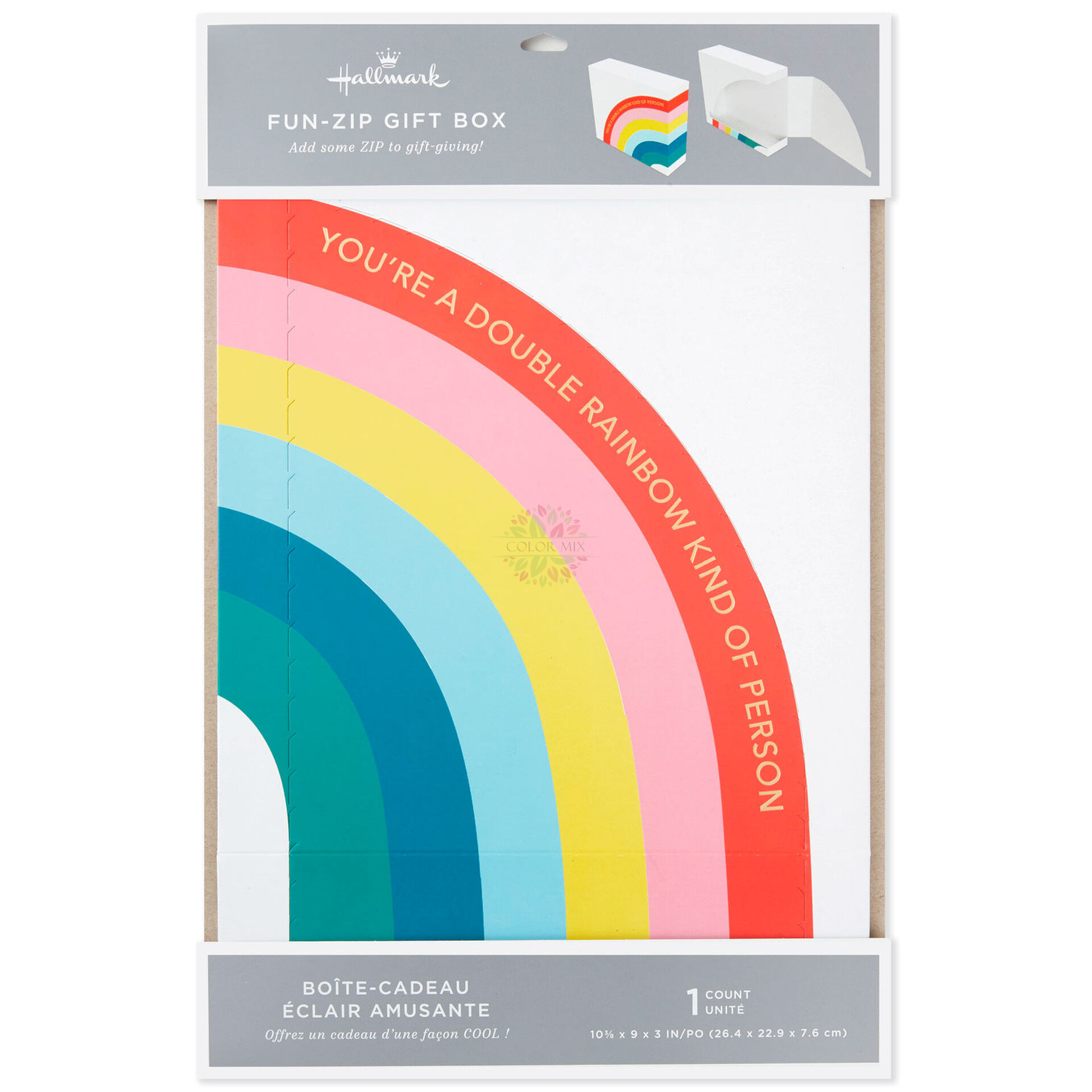 Color Rainbow Gift Packaging Box For Kid Party