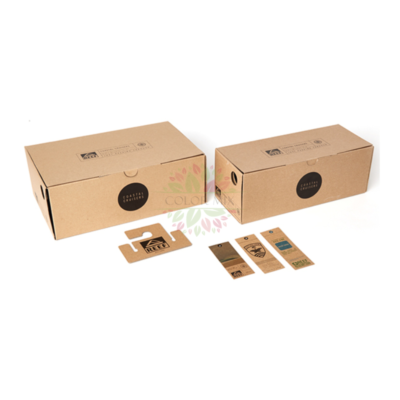 Kraft Paper Drawer Slide Box Packaging For Shoe